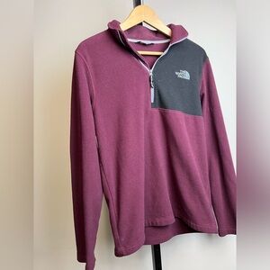 The North Face quarter zip fleece sweater